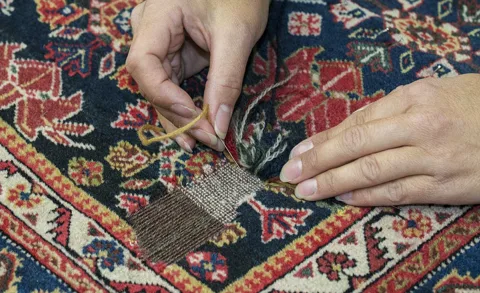 نکات ایمنی در مرمت قالی