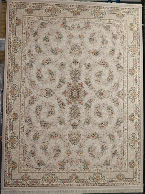 فرش 1200 شانه گل برجسته نقشه مهتاب زمینه نقره ای