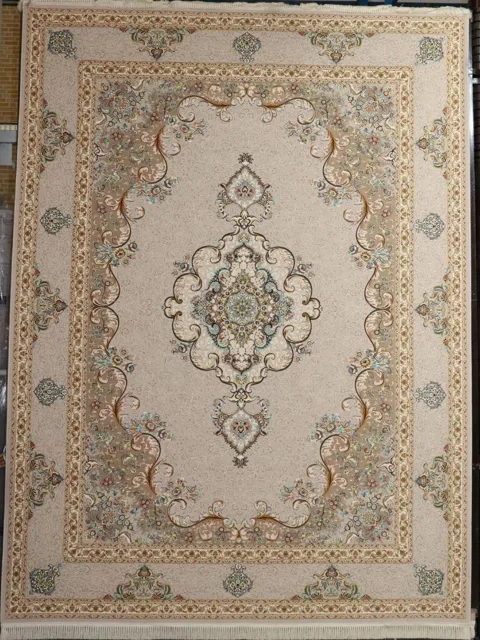 فرش 1200 شانه گل برجسته نقشه سپهر زمینه نقره ای