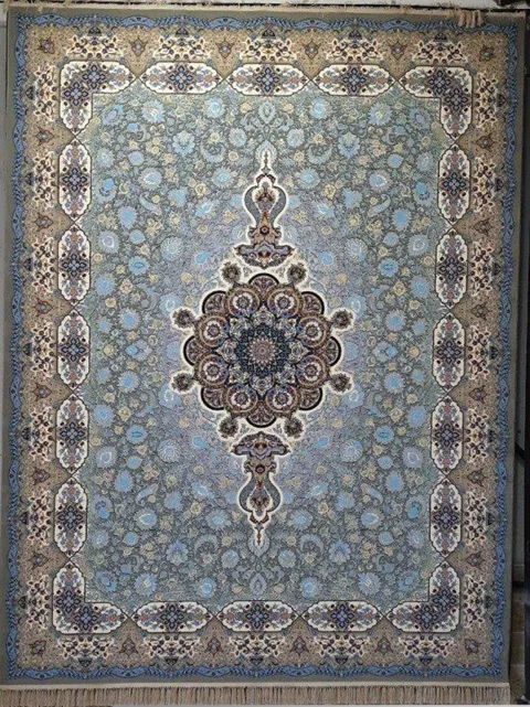 فرش 1200 شانه نقشه فرنگیس زمینه ترمه ای