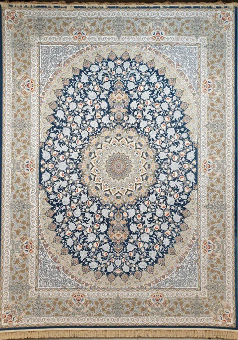 فرش 1200 شانه گل برجسته نقشه یکتا زمینه اطلسی