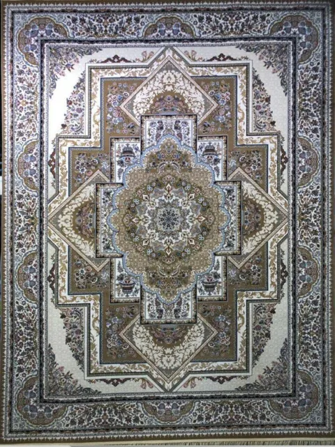 فرش 1000 شانه گل برجسته نقشه کریسمس زمینه نسکافه ای