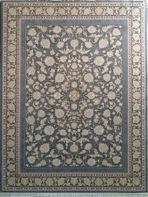 فرش 700 شانه گل برجسته نقشه افشان افشاری زمینه دودی