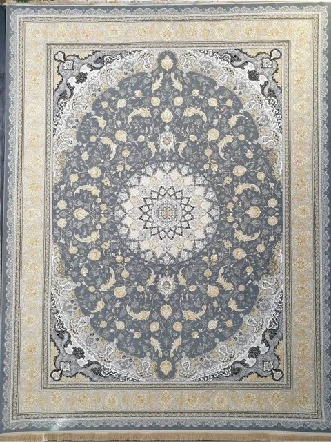 فرش 1200 شانه برجسته نقشه اصفهان زمینه طوسی