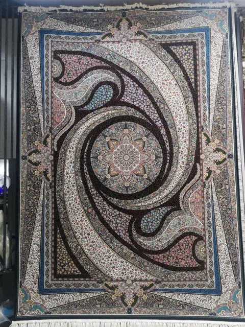 2 تخته فرش 9 متری 1000 شانه نقشه کهکشان زمینه سرمه ای