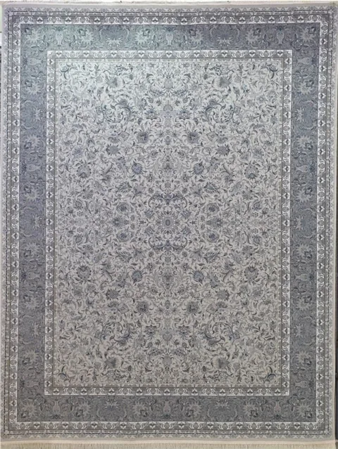 فرش 1200 شانه نقشه افشان کاشان زمینه ترمه ای