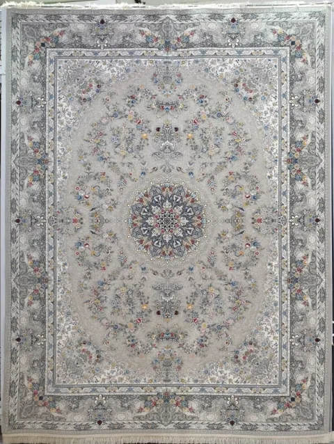 فرش 1200 شانه نقشه پردیس زمینه ترمه ای