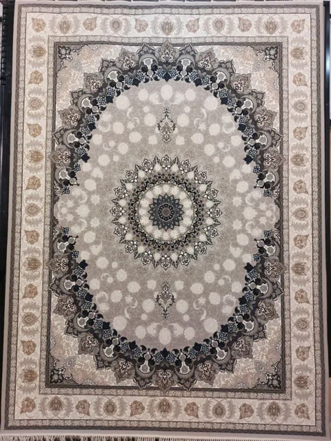 فرش اصفهان زمینه دودی