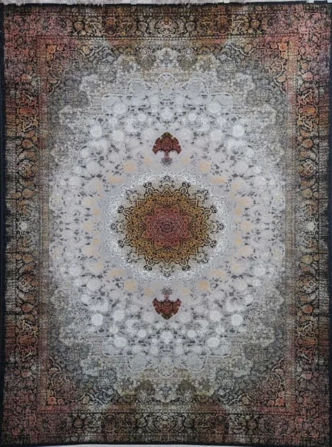 فرش ماهان سرمه ای