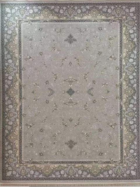 فرش 1200 شانه برجسته نقشه افشان اوین زمینه ترمه ای