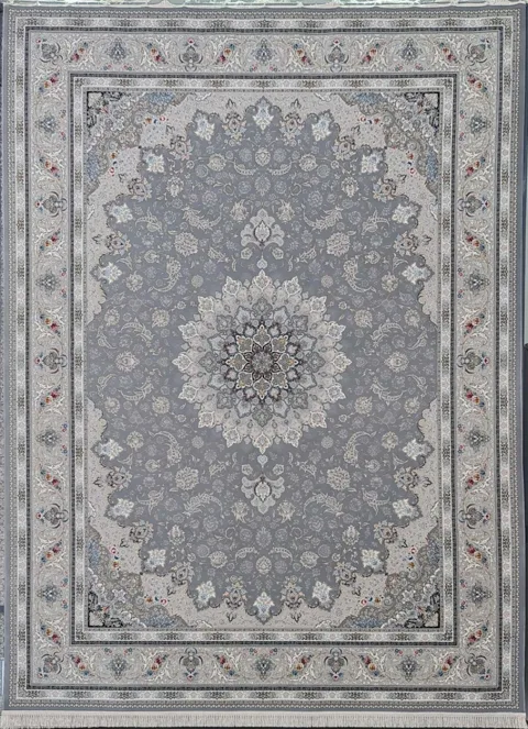 فرش 1200 شانه نقشه ماهان زمینه ترمه ای