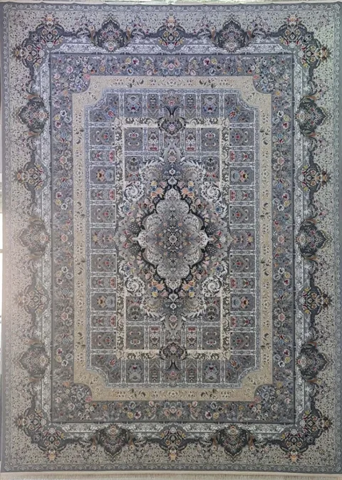 فرش 1200 شانه نقشه شیما زمینه ترمه ای