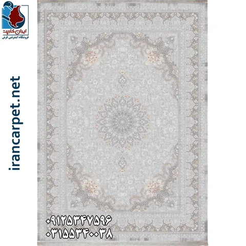فرش 1500 شانه برجسته کد 155102 ابریشمی