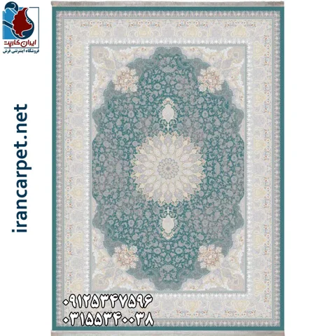 فرش 1500 شانه برجسته کد 155108 ابریشمی