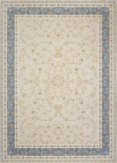 فرش 1200 شانه برجسته گلناز زمینه کرم