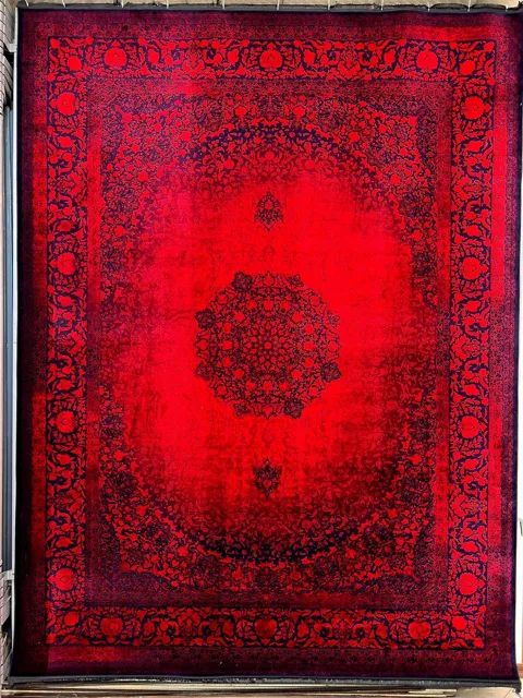 فرش 1200 شانه نقشه اصفهان زمینه لاکی