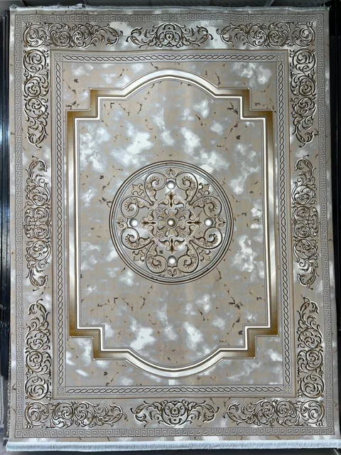 فرش 1200 شانه نقشه مدوسا زمینه سیلور
