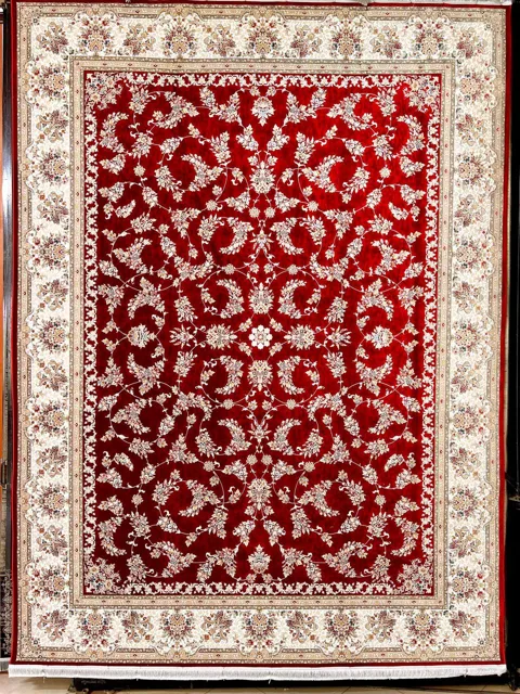 فرش 1200 شانه نقشه افشان روژان زمینه لاکی