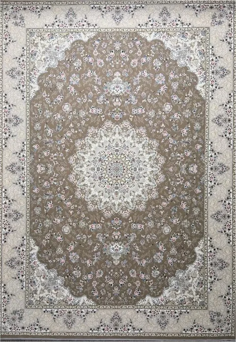 فرش ۱۲۰۰ شانه نقشه افسانه زمینه نسکافه ای