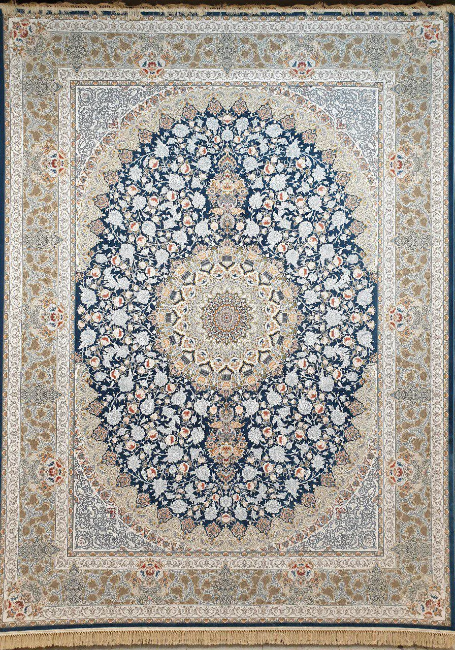 فرش 1200 شانه گل برجسته نقشه یکتا زمینه اطلسی