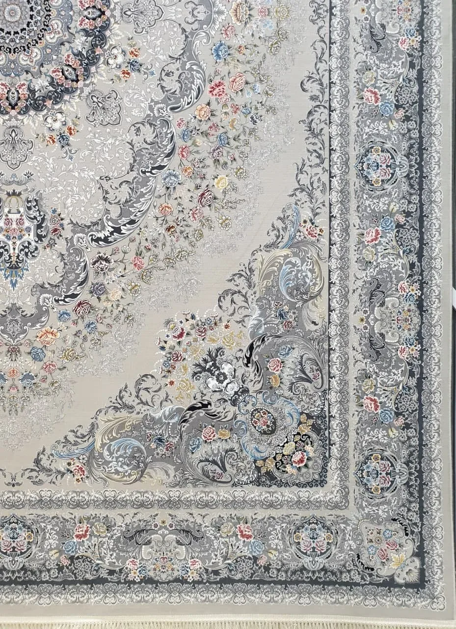 فرش 1200 شانه نقشه آسمان زمینه ترمه ای