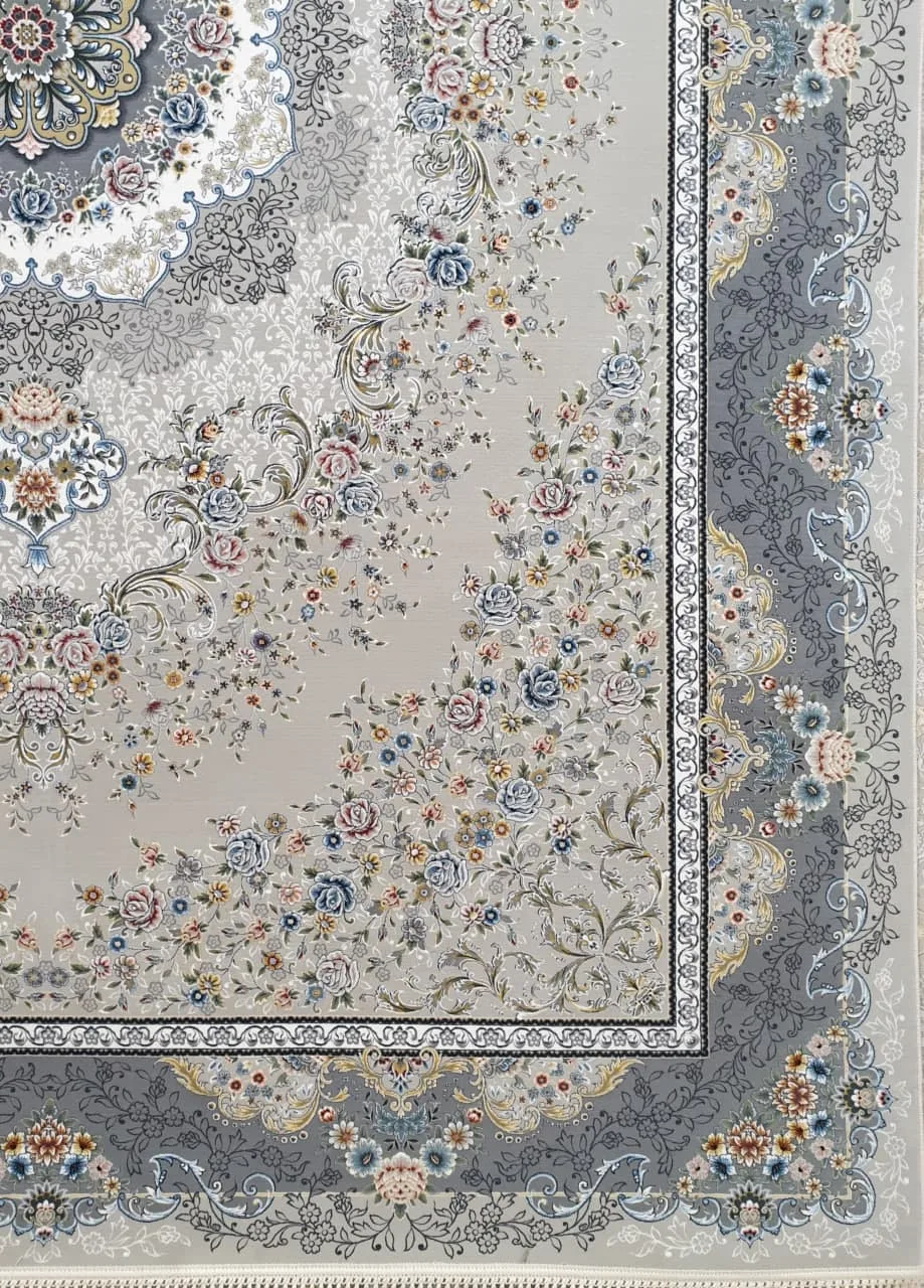 فرش 1200 شانه نقشه نهال زمینه ترمه ای