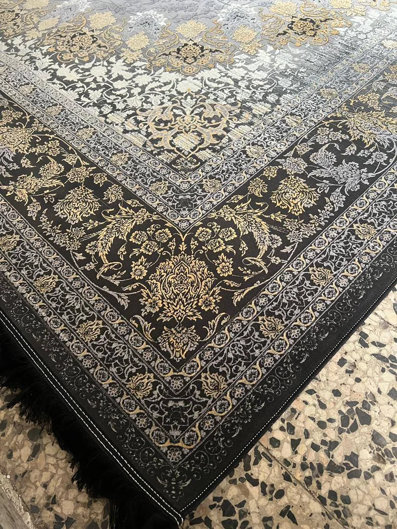 فرش 1200 شانه برجسته نقشه وینتیج کد 1497a از نمای گوشه