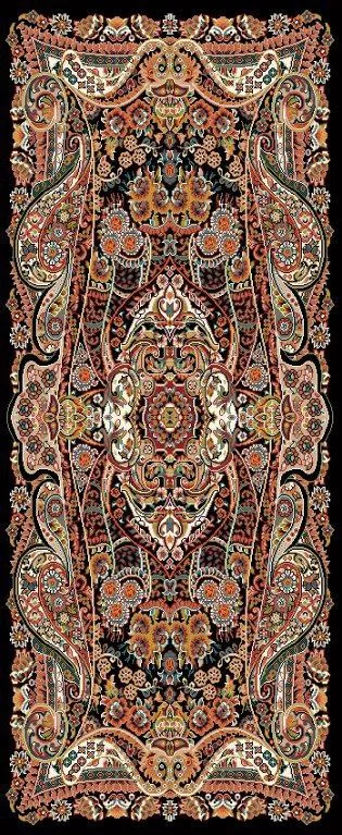 پادری 700 شانه نقشه فاخر زمینه سرمه ای