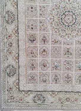 فرش 1500 شانه برجسته نقشه پویا زمینه یاسی از نمای گوشه