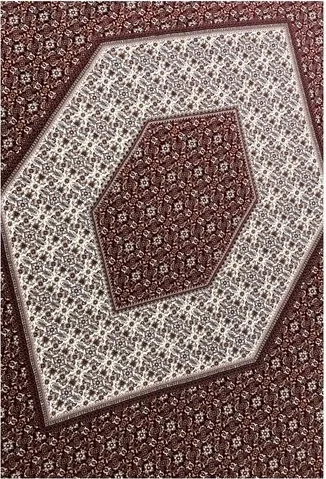 فرش ۱۲۰۰ شانه نقشه بیجار زمینه لاکی