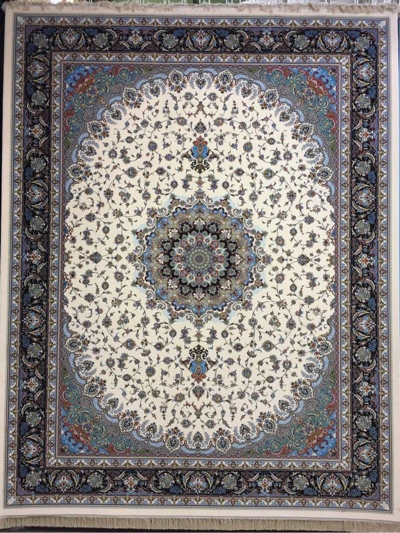 فرش 1200 شانه نقشه اصفهان زمینه کرم 2