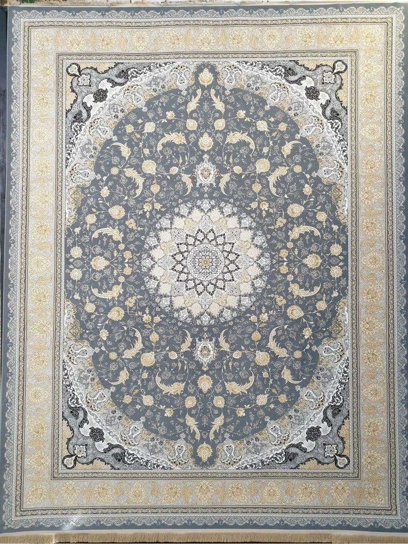 فرش 1200 شانه برجسته نقشه اصفهان زمینه طوسی 1