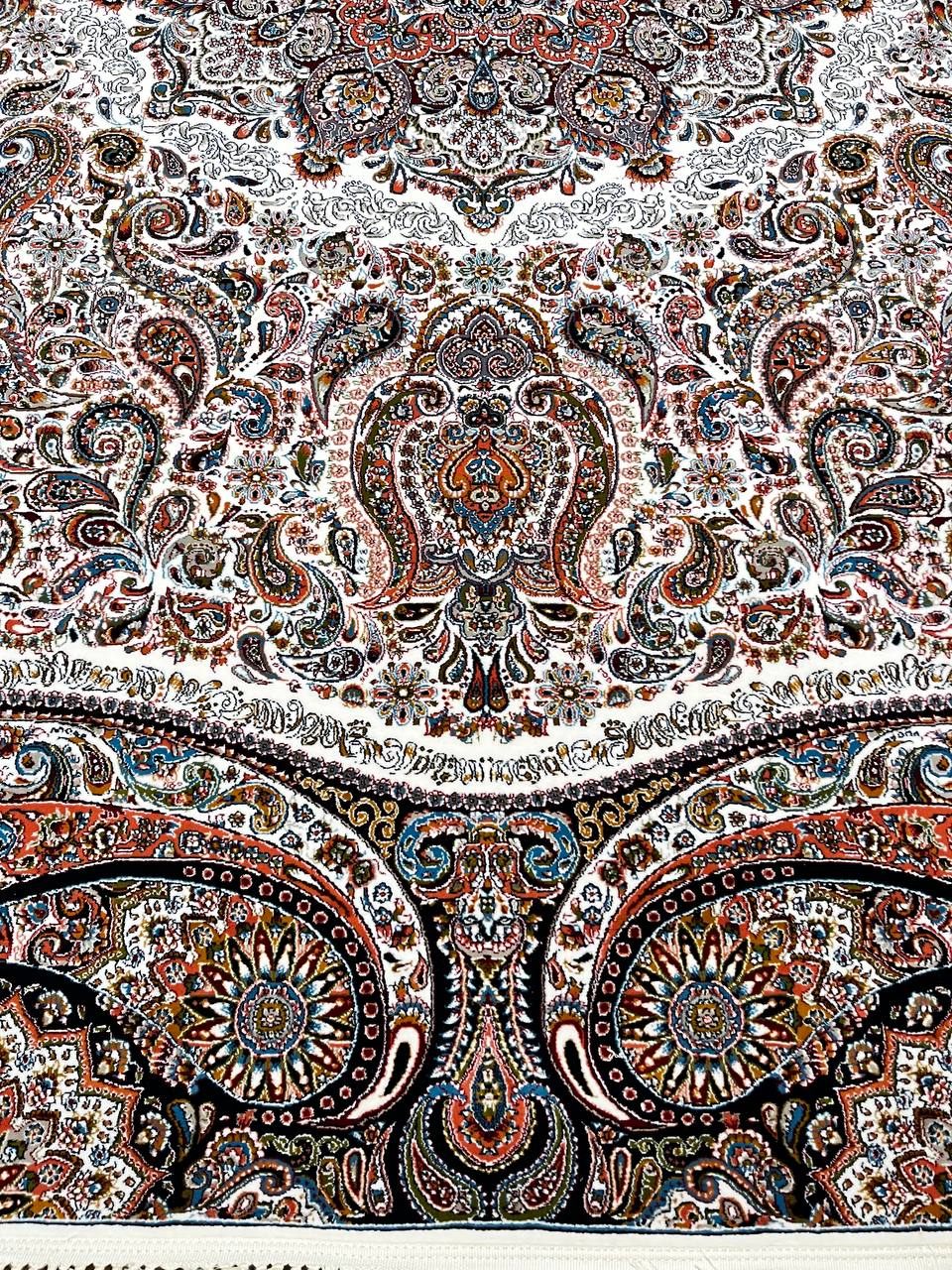 فرش 700 شانه نقشه پارادایس زمینه کرم - پلی استر 3 فرش ۷۰۰ شانه نقشه پارادایس زمینه کرم - پلی استر - Image 3