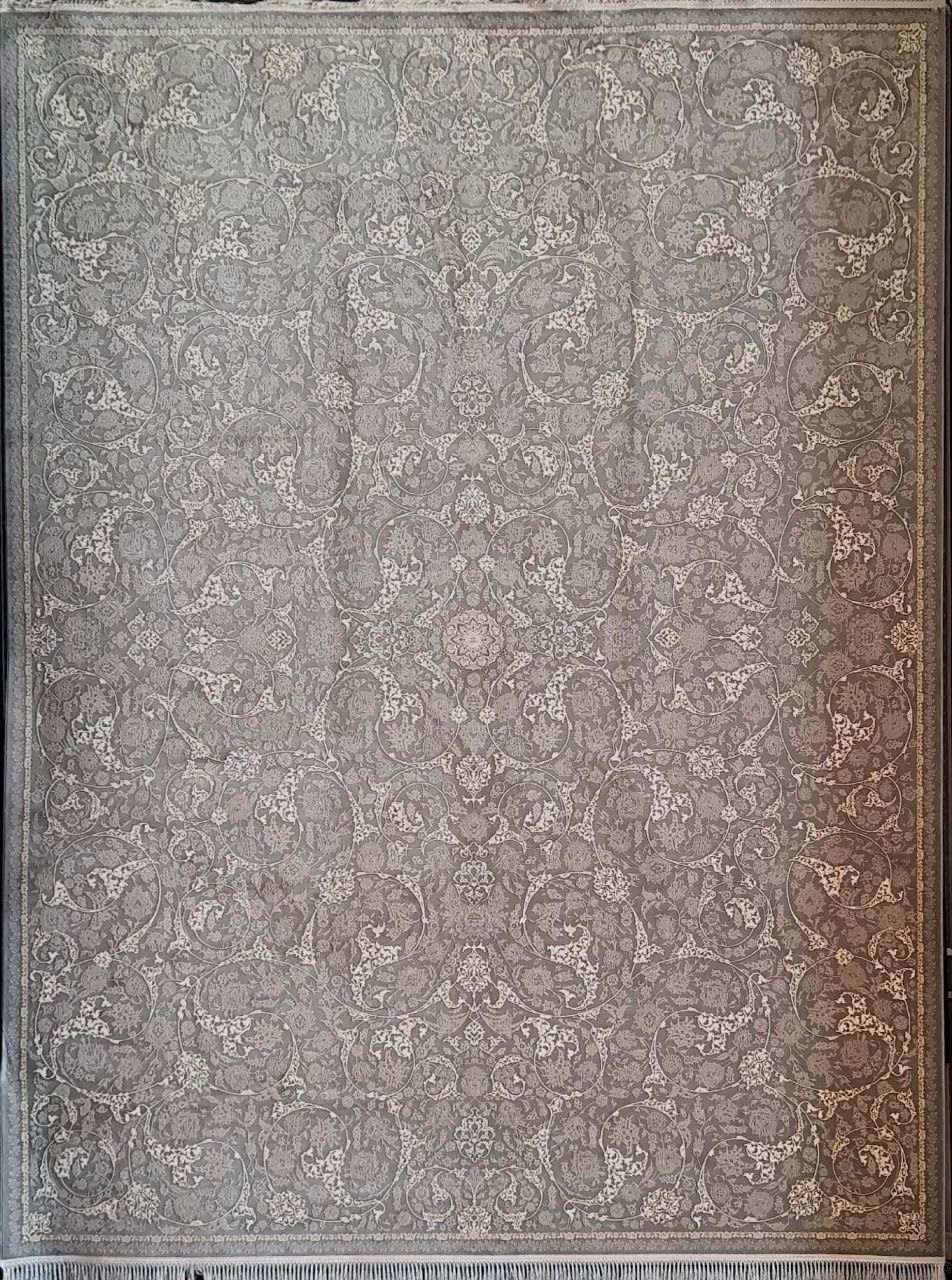 فرش 1200 شانه برجسته نقشه افشان تخت طاوس بدون حاشیه 1