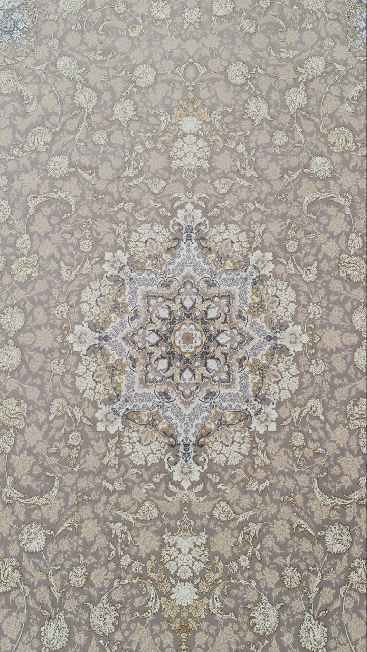 فرش 1200 شانه برجسته نقشه آیهان زمینه نقره ای 2 فرش ۱۲۰۰ شانه برجسته نقشه آیهان زمینه نقره ای - Image 2